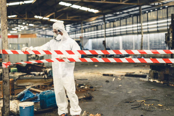 Professional Biohazard technician working in Pisgah, IA